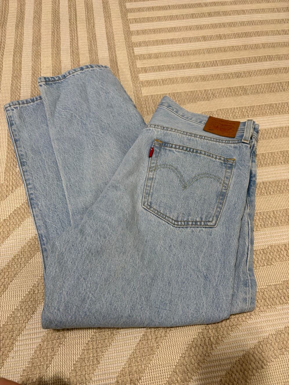 Levi's 501 Jeans Light Wash Denim W32 L 26 Women's Button Fly